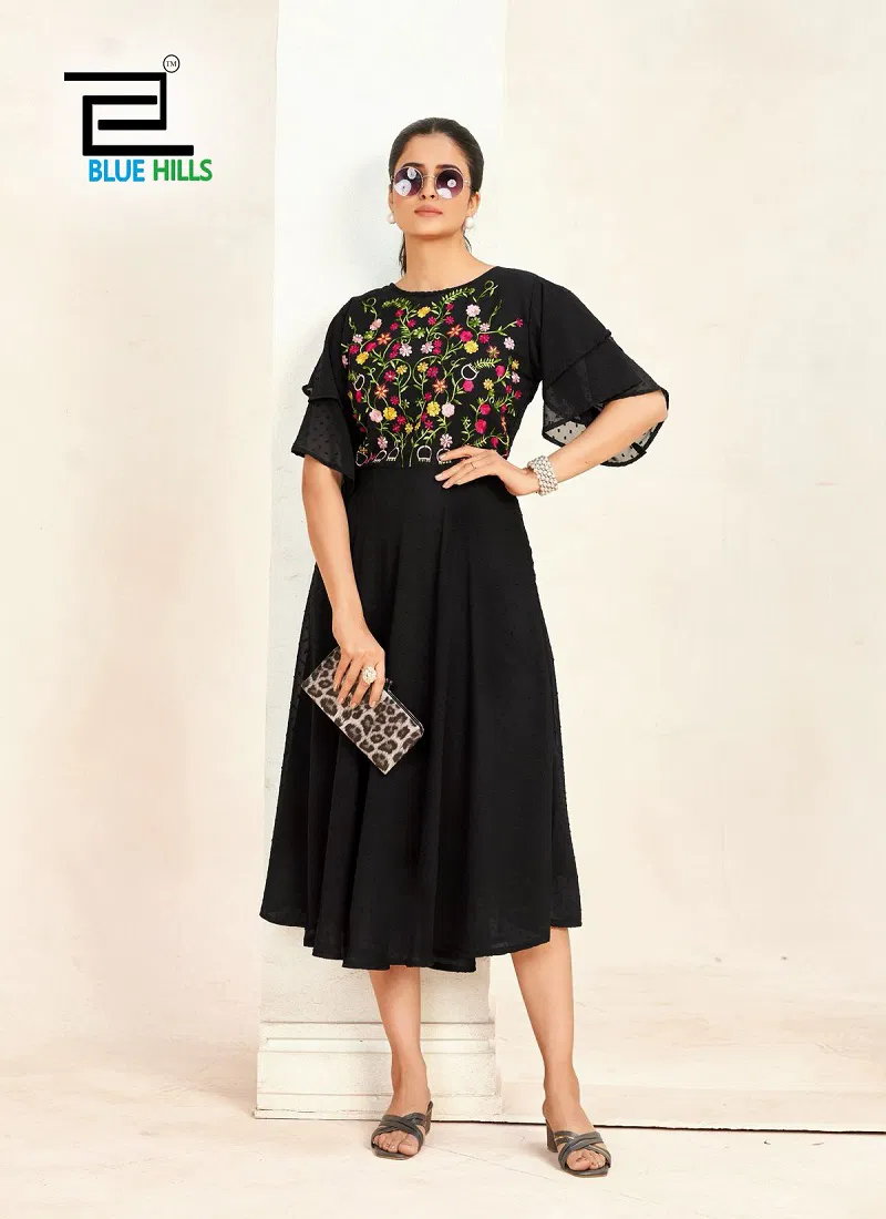 Sensations By Blue Hills Georgette Wholesale Ladies One Piece In India
